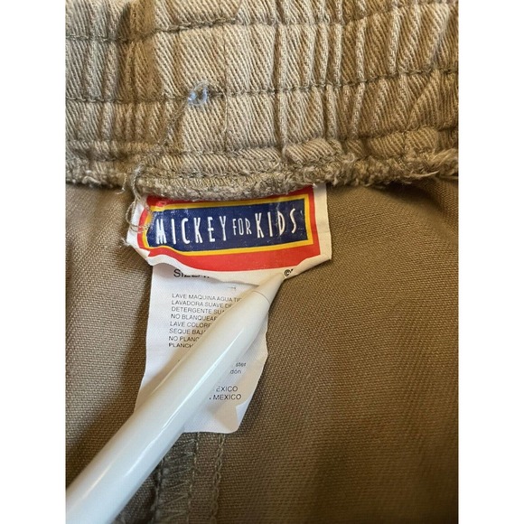 Vintage 90s Mickey Mouse Disney Stuff For Kids Embroidered Logo Pants Boy Size 4 - Picture 4 of 7